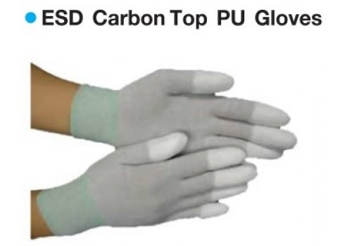 ESD Carbon Top PU Gloves